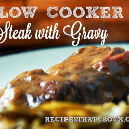 Slow Cooker Steak with Gravy