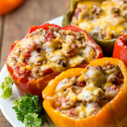 Slow Cooker Stuffed Bell Peppers