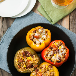 Slow Cooker Stuffed Bell Peppers