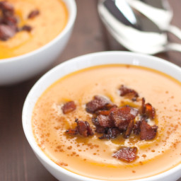 Slow-Cooker Sweet Potato Soup With Maple Bacon
