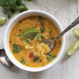 Slow Cooker Thai Chicken and Butternut Soup