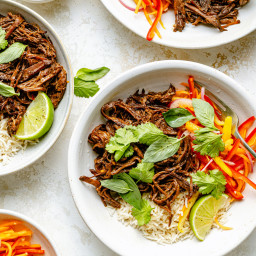 Slow Cooker Thai-Inspired Beef Bowls