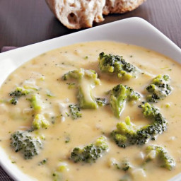 Slow-Cooker Three Cheese Broccoli Soup