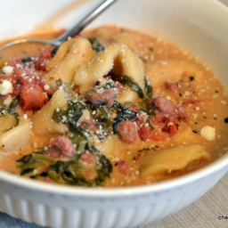 Slow Cooker Tortellini and Sausage Soup