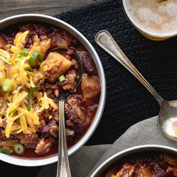 Slow-Cooker Turkey Chili with Butternut Squash
