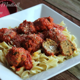 Slow Cooker Turkey Meatball Florentine #noyolksonly