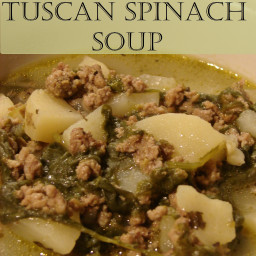 Slow Cooker Tuscan Spinach Soup