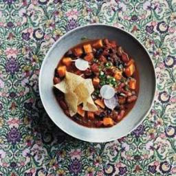 Slow-Cooker Vegetarian Chili With Sweet Potatoes