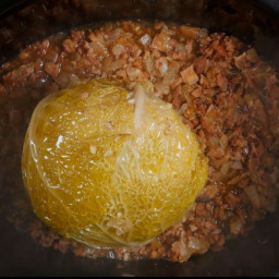 Slow cooker whole cabbage