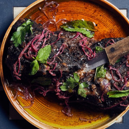 Slow-Roast Spiced Lamb Shoulder with Sumac Onions
