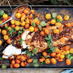 Slow-Roasted Black Cod with Red Chermoula