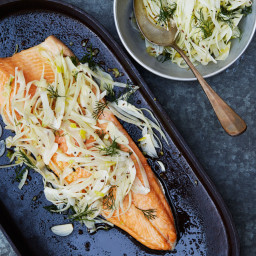 Slow-Roasted Char with Fennel Salad