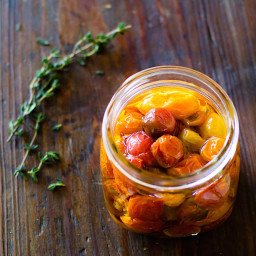 Slow Roasted Cherry Tomatoes Preserved in Olive Oil