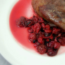 Slow-roasted Duck with Spiced Sour Cherry Sauce