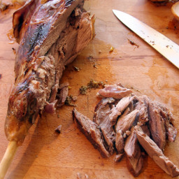 Slow Roasted Goat Leg From Chaffin Family Orchards