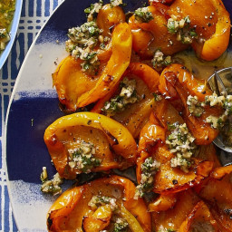 Slow-Roasted Orange Bell Peppers With Walnut Relish