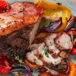 Slow-Roasted Pork And Peppers