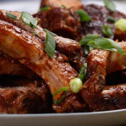 Slow-Roasted Pork Ribs With Maple Bbq Sauce Recipe by Tasty