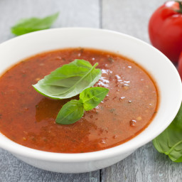 Slow Roasted Tomato & Basil Soup