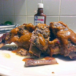 Slow Smoked Pork Ribs with Dirtyleg BBQ Sauce