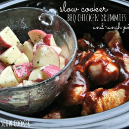 Slow Cooker BBQ Chicken and Ranch Potatoes