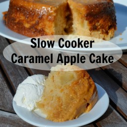 Slow Cooker Caramel Apple Cake