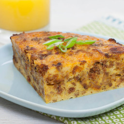 Slow Cooker Hash Brown, Egg & Sausage Casserole 