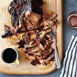 Slow Cooker Pulled Pork with Bourbon-Peach Barbecue Sauce