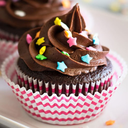 Small-batch Chocolate Cupcakes With Chocolate Buttercream