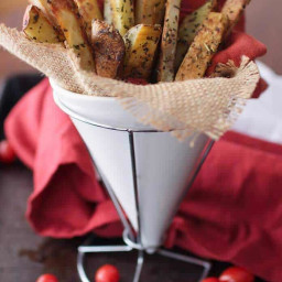 Small Batch Homemade Baked French Fries
