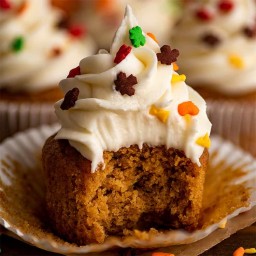 Small-batch Pumpkin Cupcakes With Cream Cheese Frosting