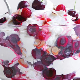 Smashed pavlova cherry trifle recipe