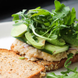 Smashed White Bean and Avocado Sandwich