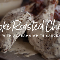 Smoke Roasted Chicken with Alabama White Sauce