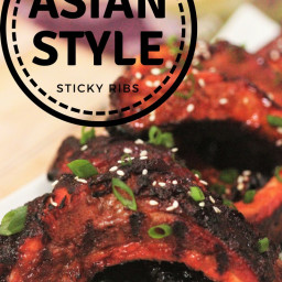 Smoked Asian Style Sticky Ribs