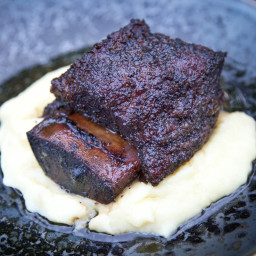 Smoked Beef Short Ribs with Wine Braise