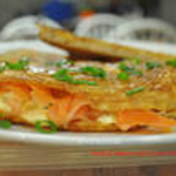 Smoked Salmon and Cream Cheese Omelet