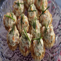 Smoked Salmon and Eggs Phyllo Cups