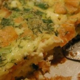 Smoked Salmon and Goat Cheese Quiche