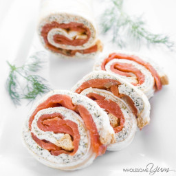 Smoked Salmon Roulade (Low Carb, Gluten-Free)