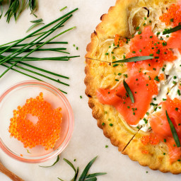 Smoked Salmon Tart for a Crowd