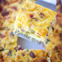 Smoked Sausage and Hash Brown Breakfast Casserole