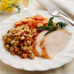 Smoked Turkey with Apple Stuffing