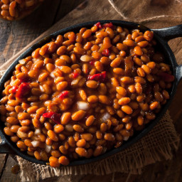 Smoky And Spicy Baked Beans