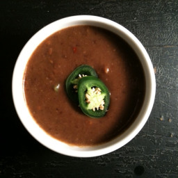 Smoky and Spicy Black Bean Soup