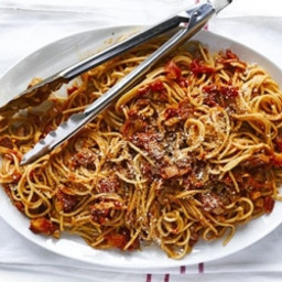 smoky bacon & tomato spaghetti
