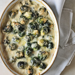 Smoky Brussels Sprout Gratin