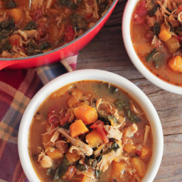 Smoky Chicken Stew with Butternut Squash and Kale