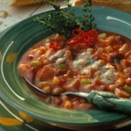 Smoky Pasta and Bean Soup