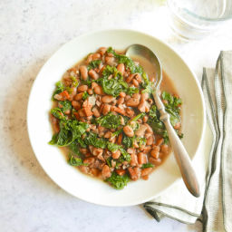 Smoky slow cooker beans and greens